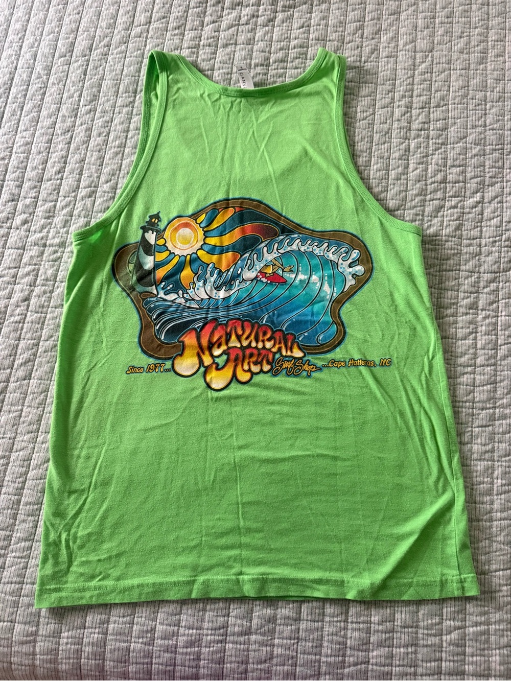 Surf Tank lime green